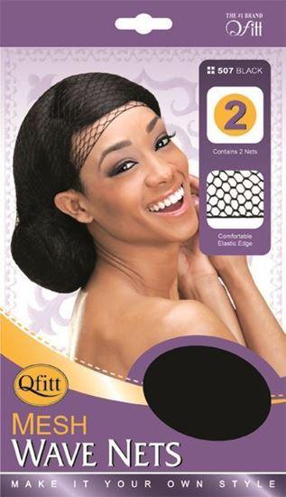 Qfitt Mesh Wave Nets #507 Black image 0