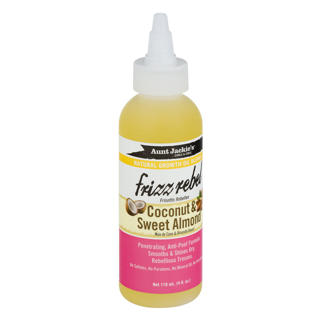 Aunt Jackie's Frizz Rebel Coconut & Sweet Almond, 4.0 FL OZ image 1