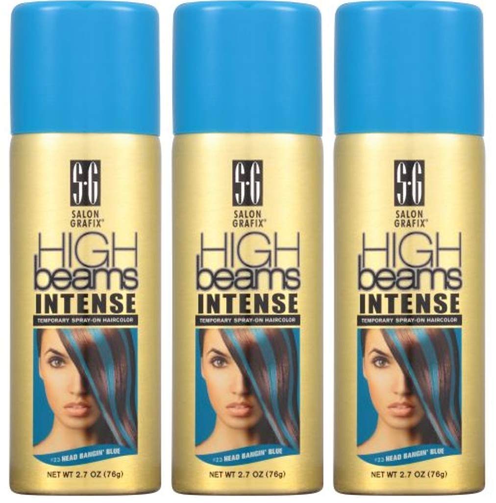 High Beams Intense Temporary Spray-On Haircolor #23 Headbanging Blue image 2