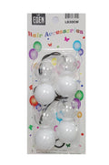 EDEN 30mm Hair Bubbles Clear White image 0