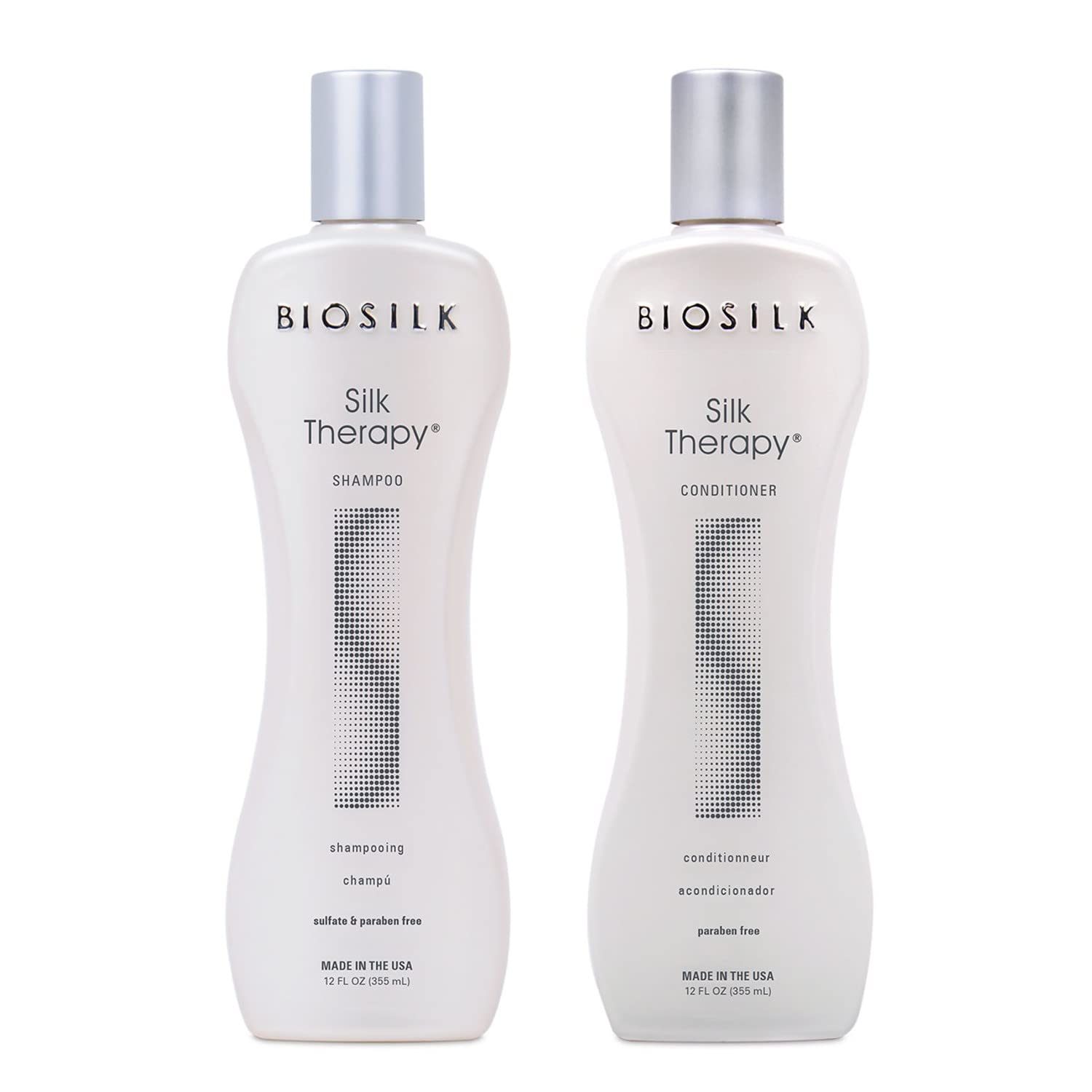 BIOSILK Silk Therapy Duo Set Shampoo and Conditioner - 12 Fl Oz (Pack of 2) image 0