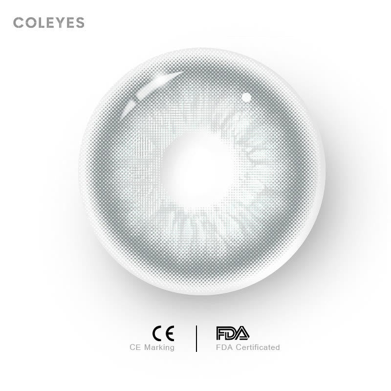 Coleyes No Makeup Wed. Grey Yearly Prescription Colored Contacts image 1