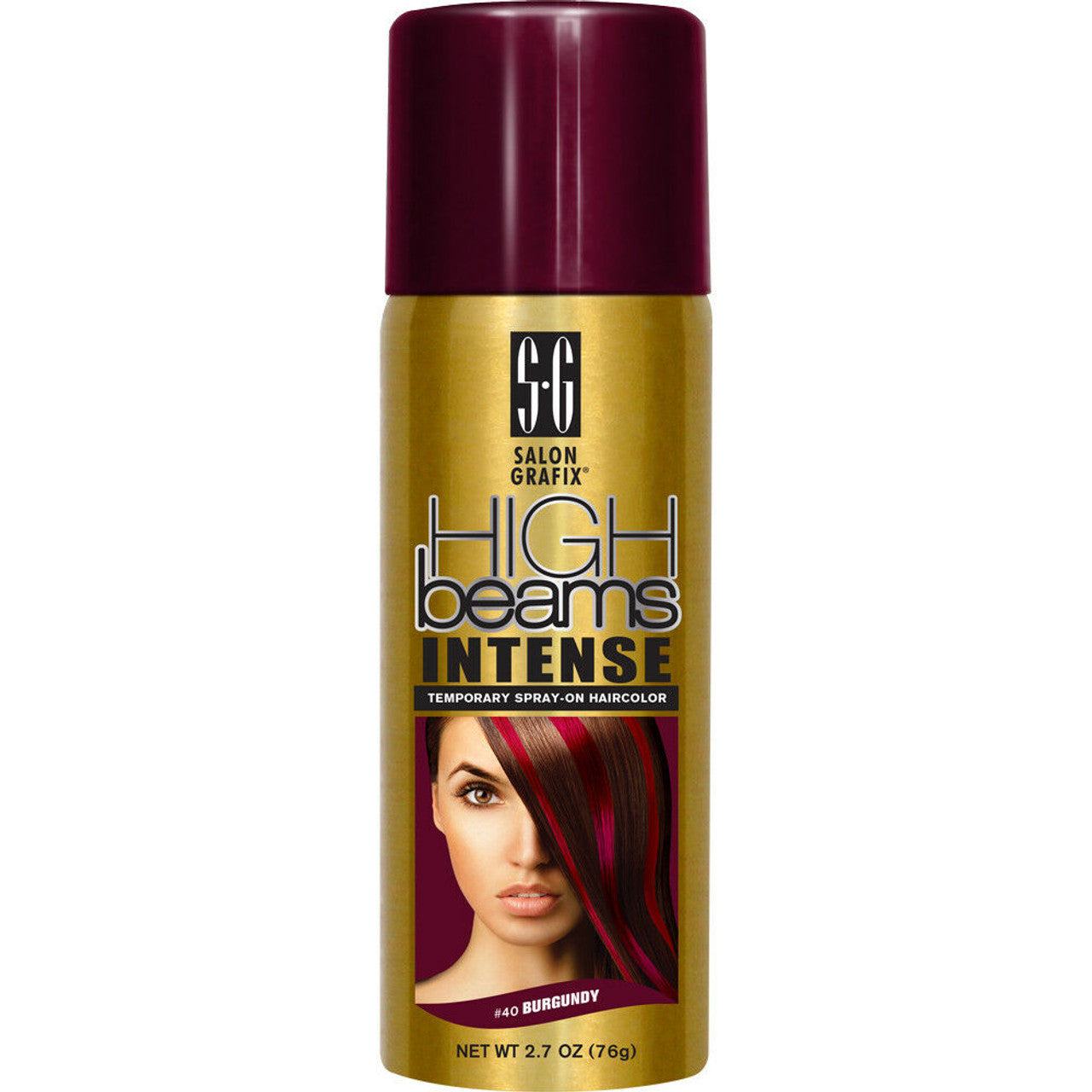 High Beams | Intense Temporary Spray-On Hair Color (76g) Colour: 40 Burgundy image 0