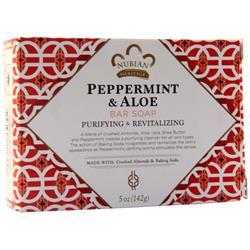 Nubian Heritage Bar Soap Peppermint & Aloe 5 oz image 0