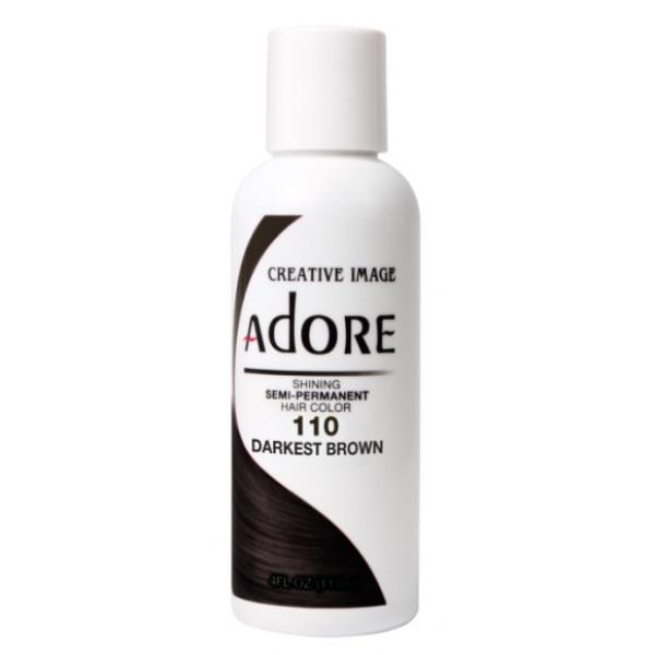 Adore Semi-Permanent Hair Color 110 Darkest Brown image 0