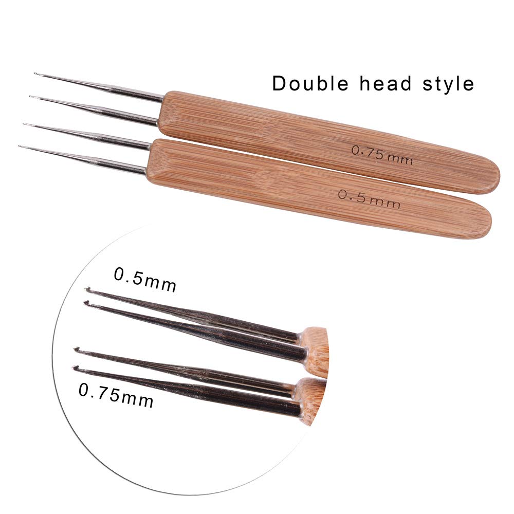 3pcs/Set Dreadlock Crochet Hook for Hair Dreadlock Needle Tool image 2