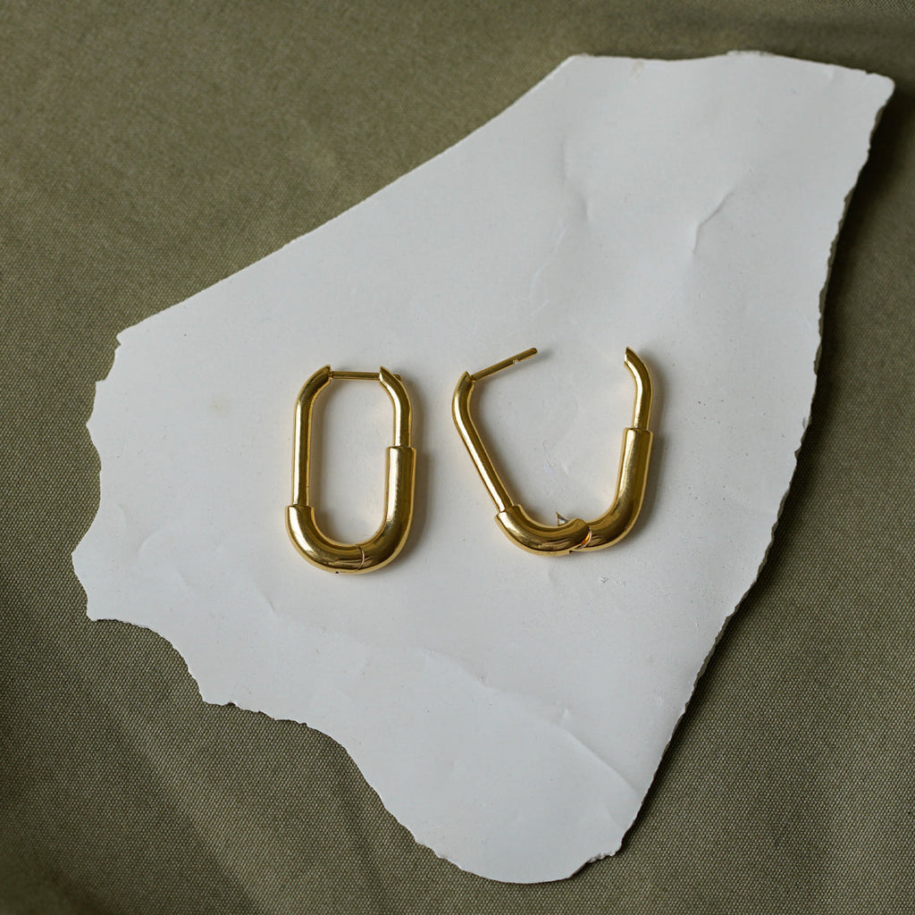 Large Staple Hoops image 3