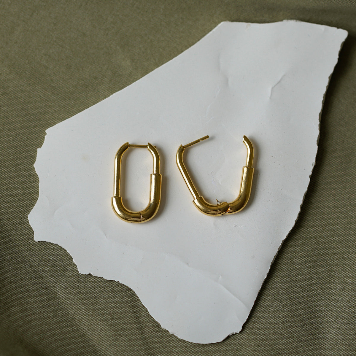 Large Staple Hoops image 3