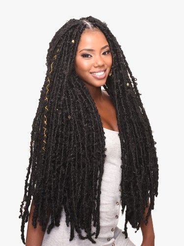Butterfly Locs Single (M) 28 Inches Ghana Realistic image 1