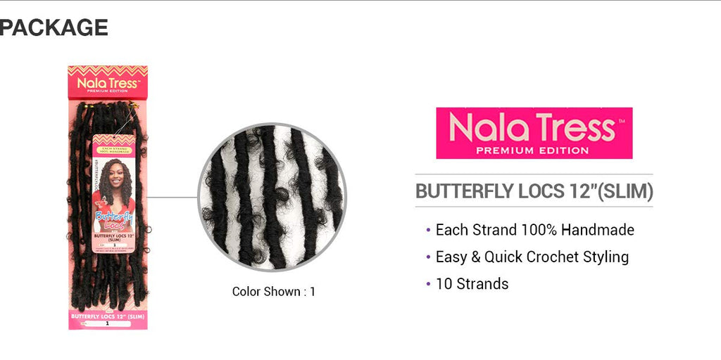 Janet Collection Synthetic Braid - BUTTERFLY LOCS 12 (slim) image 2