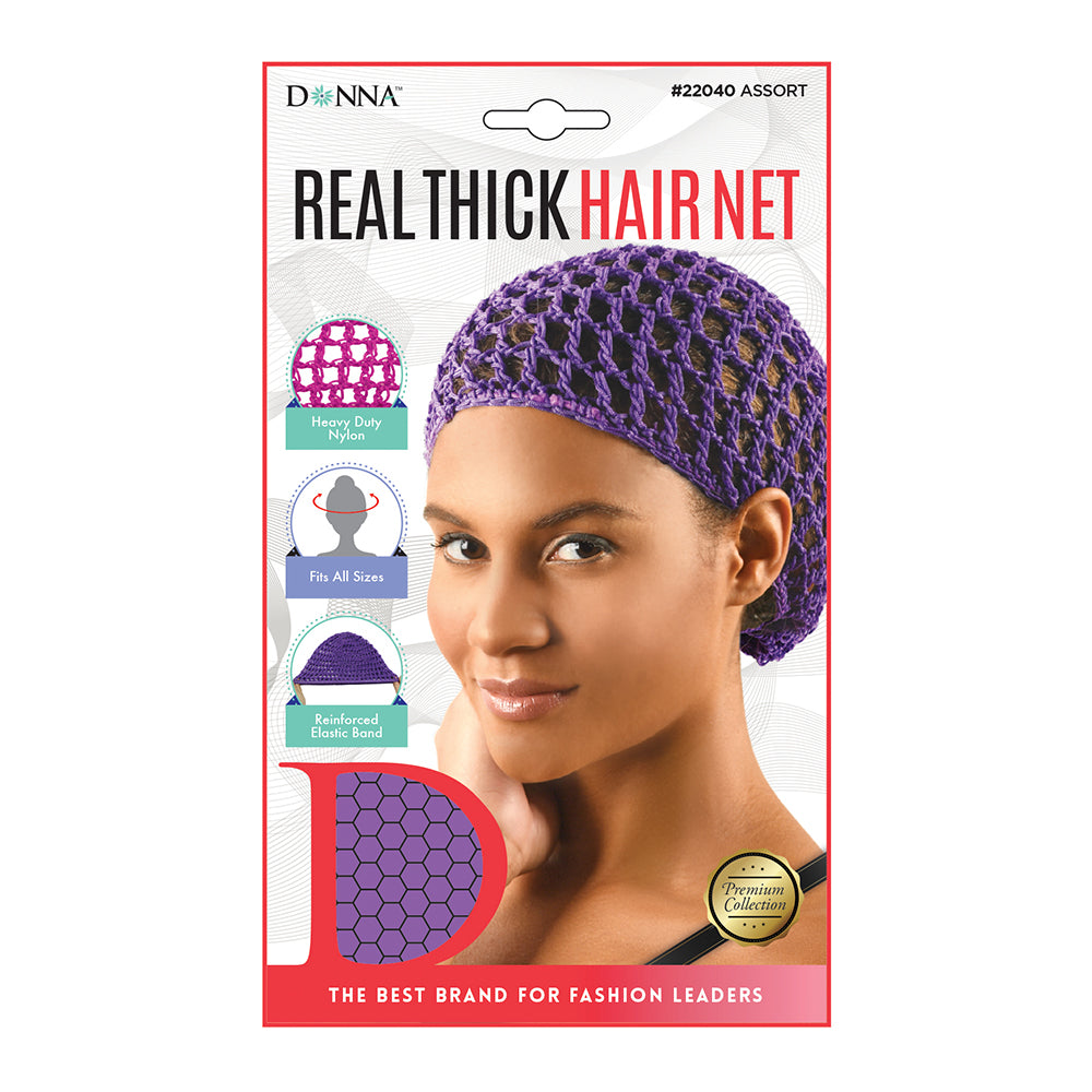 DONNA REAL THICK HAIR NET - ASSORTED image 0