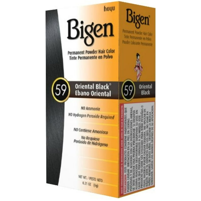 Bigen Permanent Powder Hair Color, Oriental Black 59 image 1