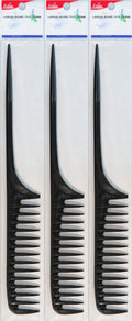 #38112 EDEN LARGE BLACK BONE TAIL COMB (12PK) image 0