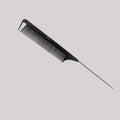 RAT TAIL COMB WITH METAL END BLACK image 0
