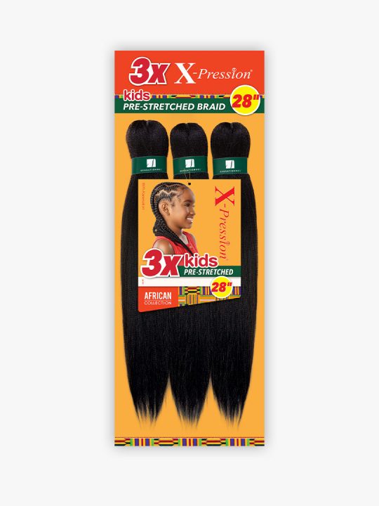 3X X-PRESSION KIDS PRE-STRETCHED BRAID 28″ image 3