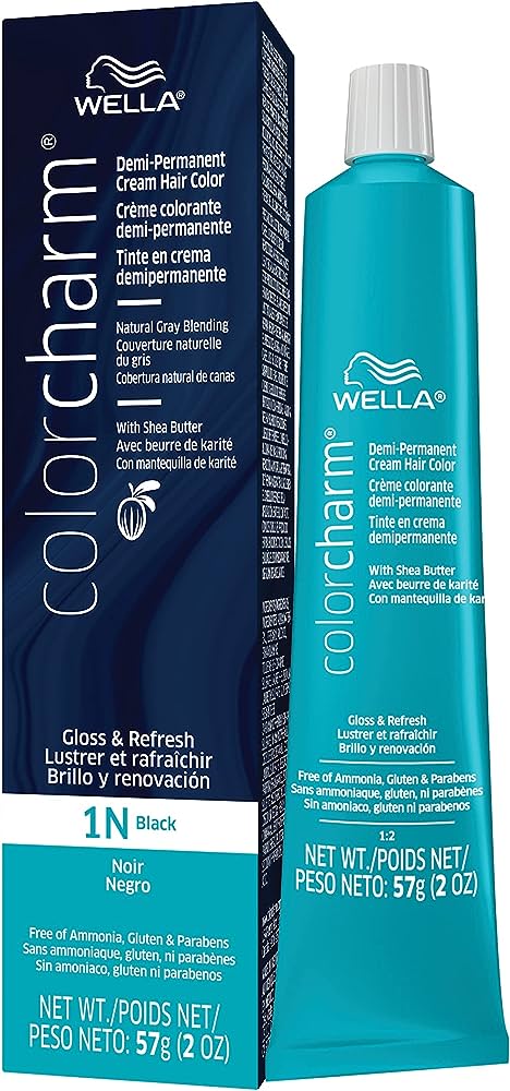 1N Black Demi Permanent Cream image 1