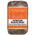 It's Pure Natural African Black Soap Extra Rich Shea Butter 5 oz image 0