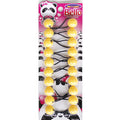 8 BALL / 20MM PONYTAIL HOLDERS - YELLOW TONE MIX #16326 (12PC) image 0