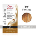Wella Color Charm Liquid Permanent Hair Color 6W - Praline image 0