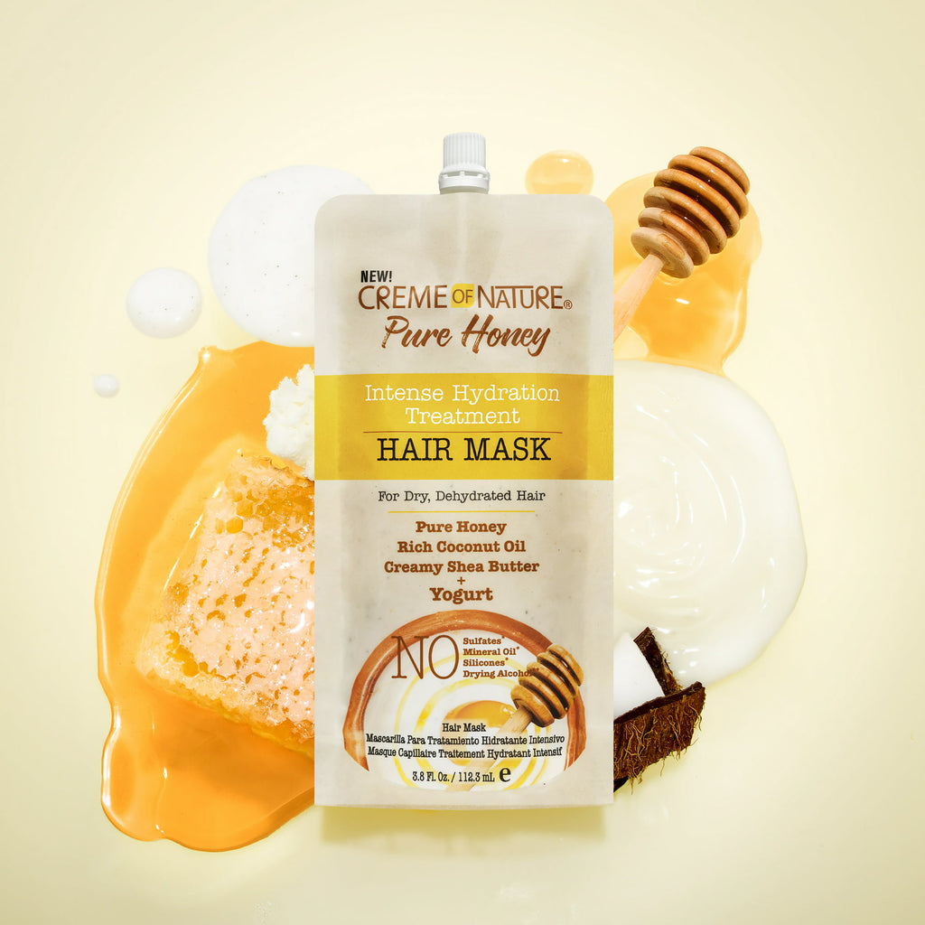 CREME OF NATURE Pure Honey Hair Mask Pouch (3.4oz) image 4