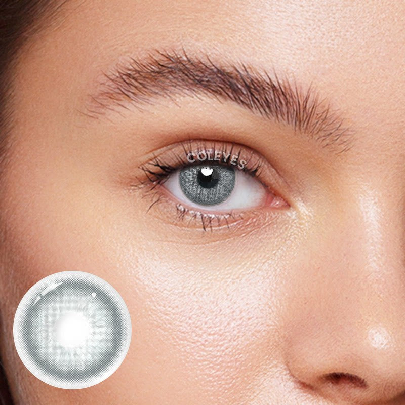 Coleyes No Makeup Wed. Grey Yearly Prescription Colored Contacts image 0