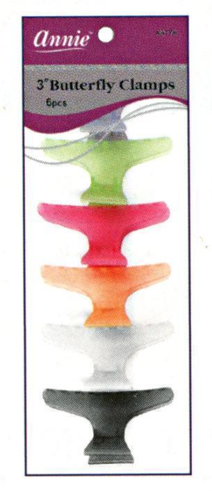 ANNIE 6PC 3" BUTTERFLY CLIPS (12PC) image 0
