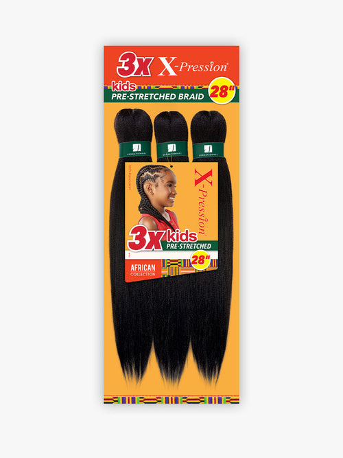 3X X-Pression Kids Pre-Stretched Braid 28 packaging