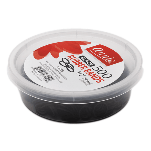Annie Rubber Bands 500Ct Black image 1