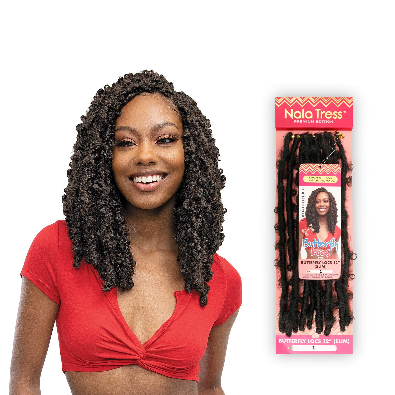 Janet Collection Synthetic Braid - BUTTERFLY LOCS 12 (slim) image 1