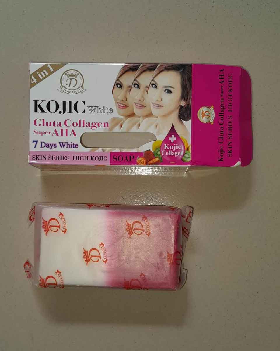 Kojic White Gluta Collagen Super AHA Soap-160g image 2