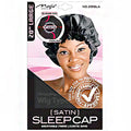Magic Collection #2191BLA 20" Large Satin Sleep Cap Black image 0