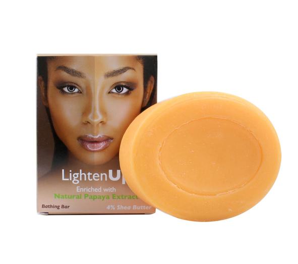 LIGHTENUP PLUS GLYCERIN BATHING BAR WITH 4% SHEA BUTTER & PAPAYA FRUIT EXTRACT image 1