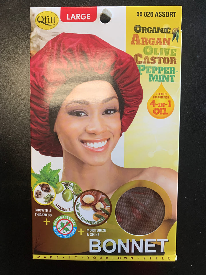 Organic Argan Olive Castor Peppermint Large Bonnet image 0