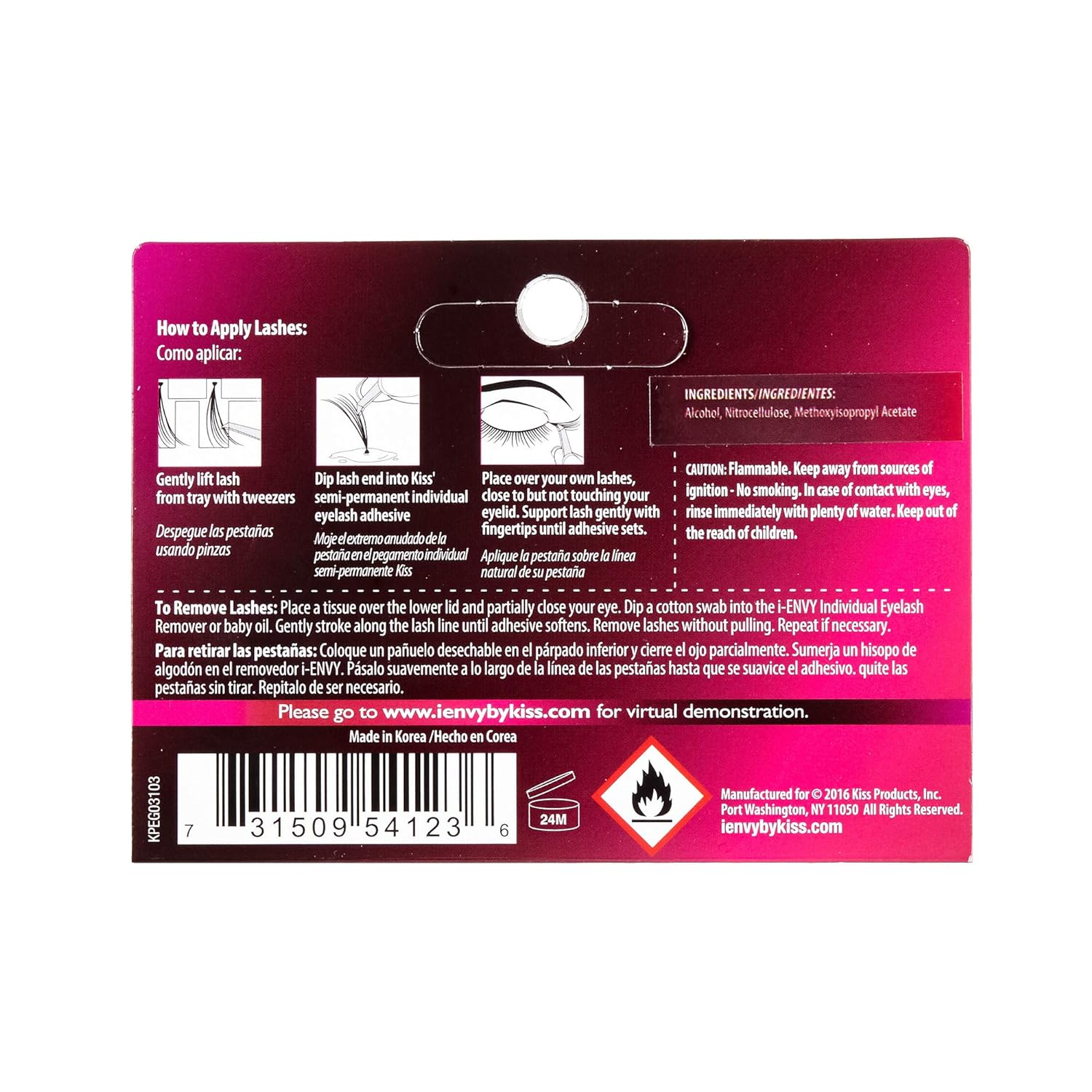 Kiss Eyelashes I Envy KPEG03 Clear Individual Eyelash Adhesive image 1