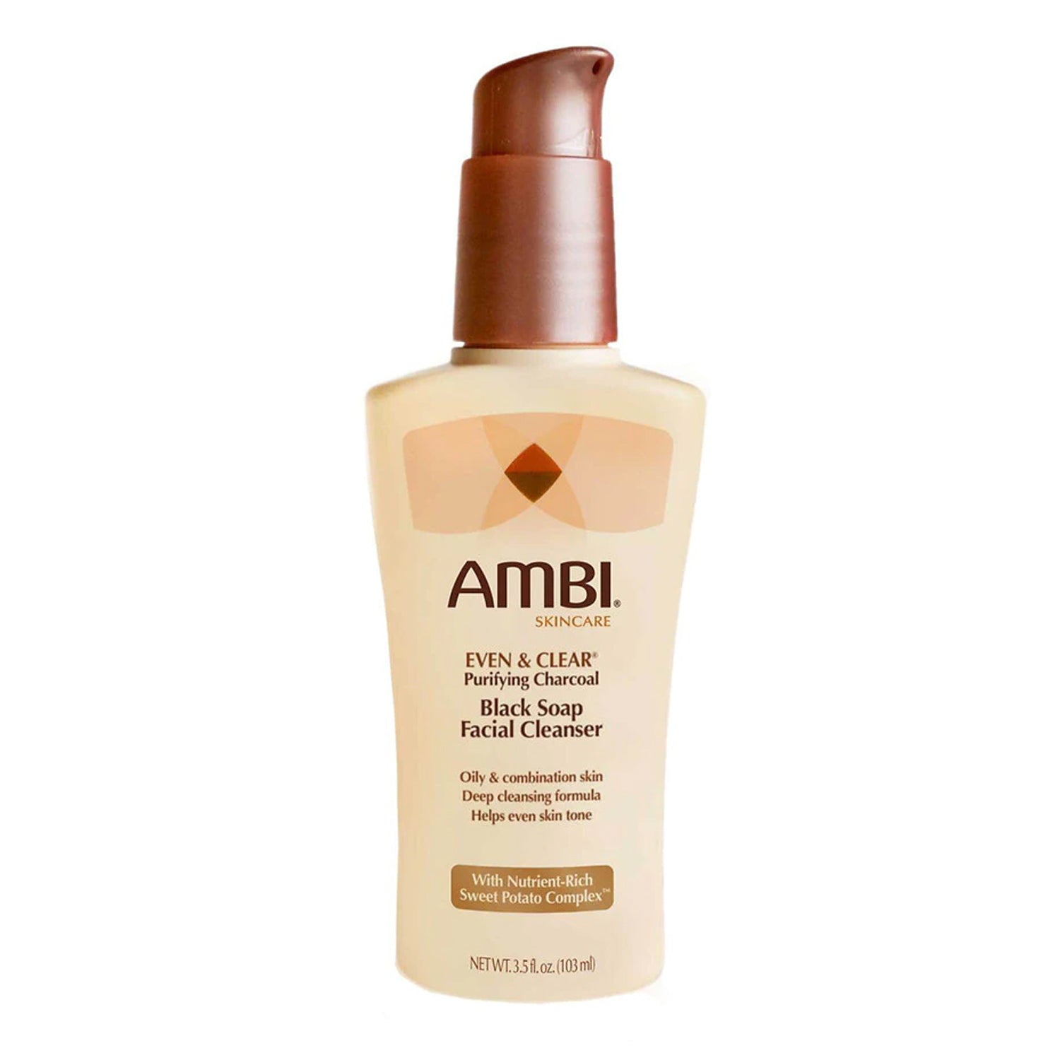 AMBI Even & Clear Purifying Charcoal Black Soap Facial Cleanser - 3.5 fl oz image 0
