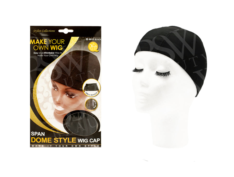 QFITT SPAN DOME STYLE WIG CAP #5017 BLACK image 0