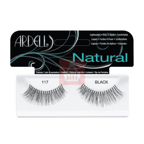 Ardell Natural False Eyelashes - Black - 117 image 0