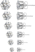 Anmao 6 Pairs Stud Earrings Set image 0