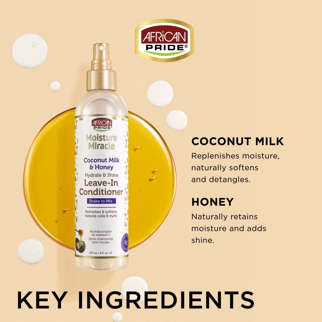 COCONUT MILK & HONEY LEAVE-IN CONDITIONER, 8FL OZ image 3