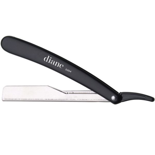 Diane Classic Straight Razor Included 2 Blades - Black #D204 image 0