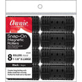 Annie Snap-On Magnetic Rollers Size XL 8Ct Black image 0