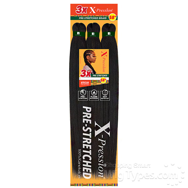 Sensationnel Synthetic Braid - 3X X-Pression PRE STRETCHED BRAID 58 image 0