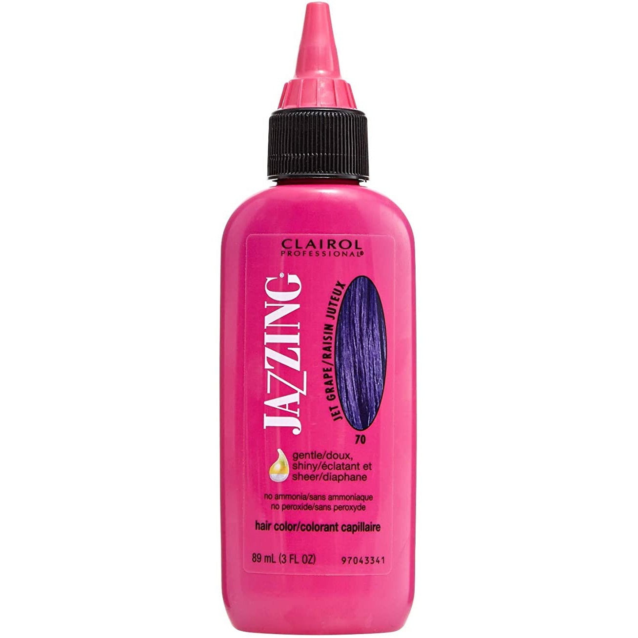 Clairol Jazzing Gentle Temporary Semi Permanent Hair Color 70 Jet Grape, 3 Ounce image 0