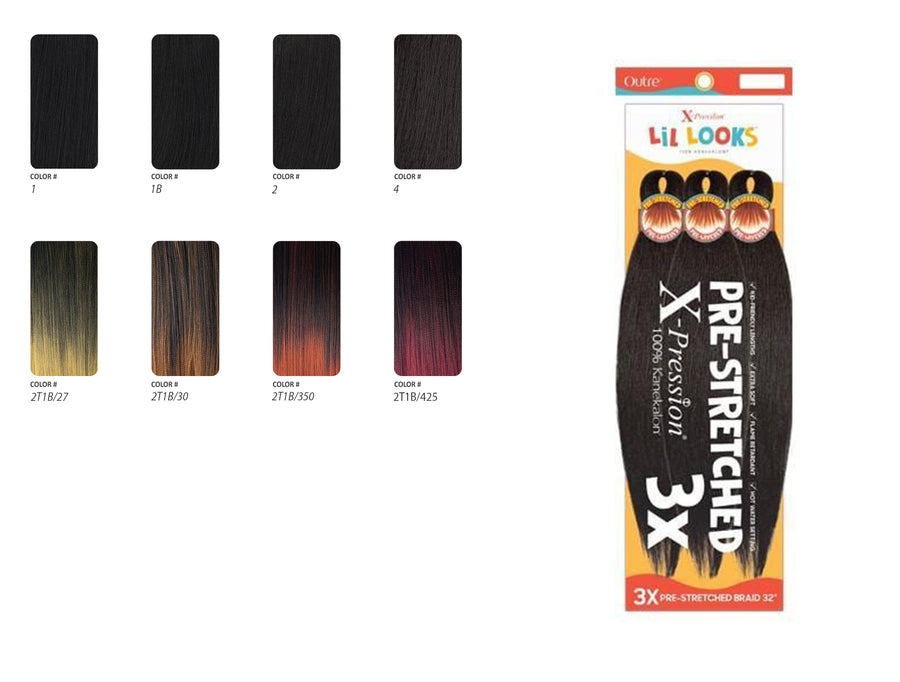 OUTRE LIL LOOKS 3X PRE-STRETCHED BRAID 32″ image 1