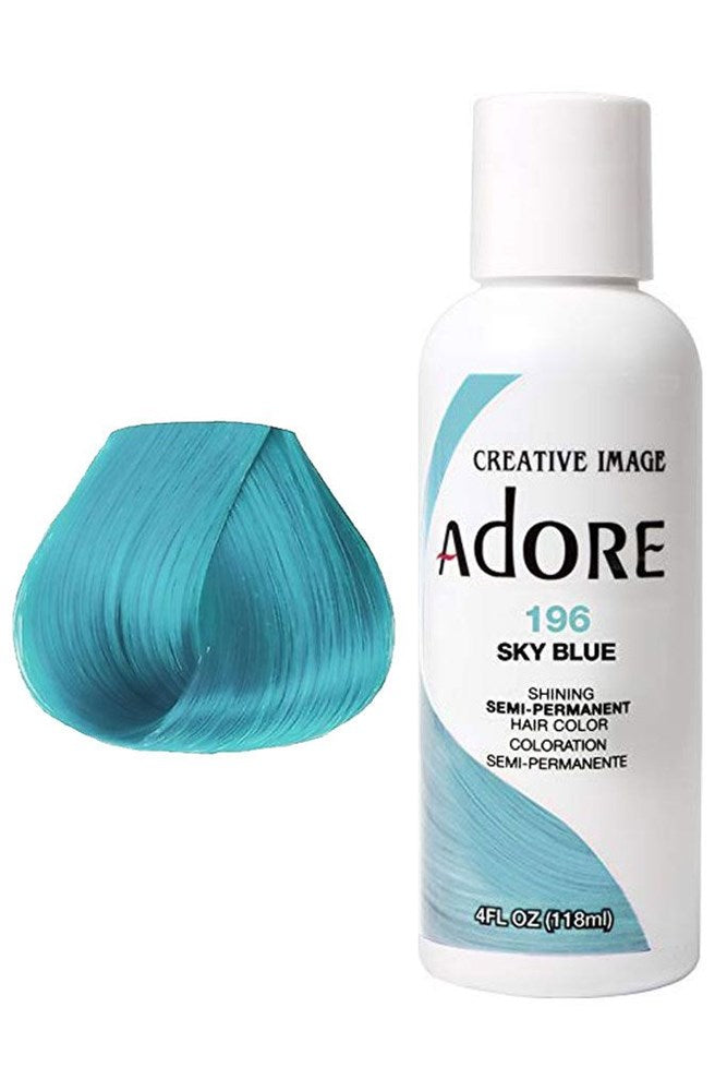 Adore Semi Permanent Color - Sky Blue 196 118ml image 0