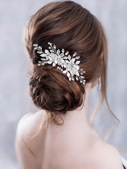 Annabelle Rose Gold Bridal Hair Clip image 1