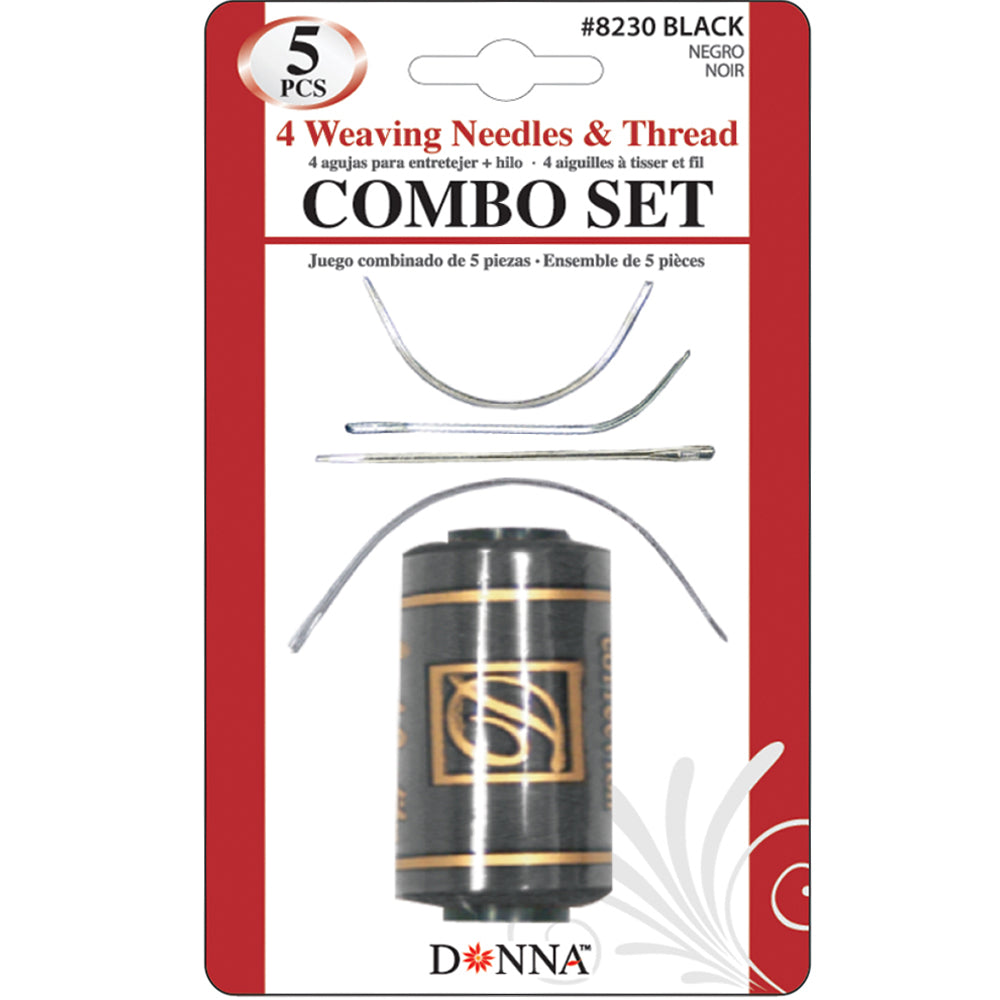DONNA PREMIUM COLLECTION 4 WEAVING NEEDLE & THREAD COMBO SET image 0