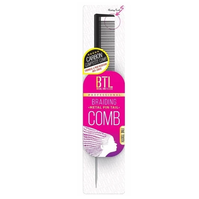 BTL Braiding Metal Pin Tail Comb image 0