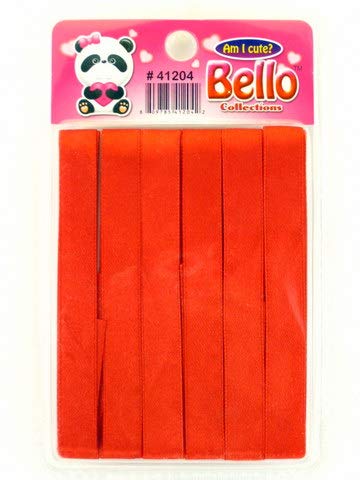 Bello Girls Red Hair Ribbons - 6 Pcs. image 0