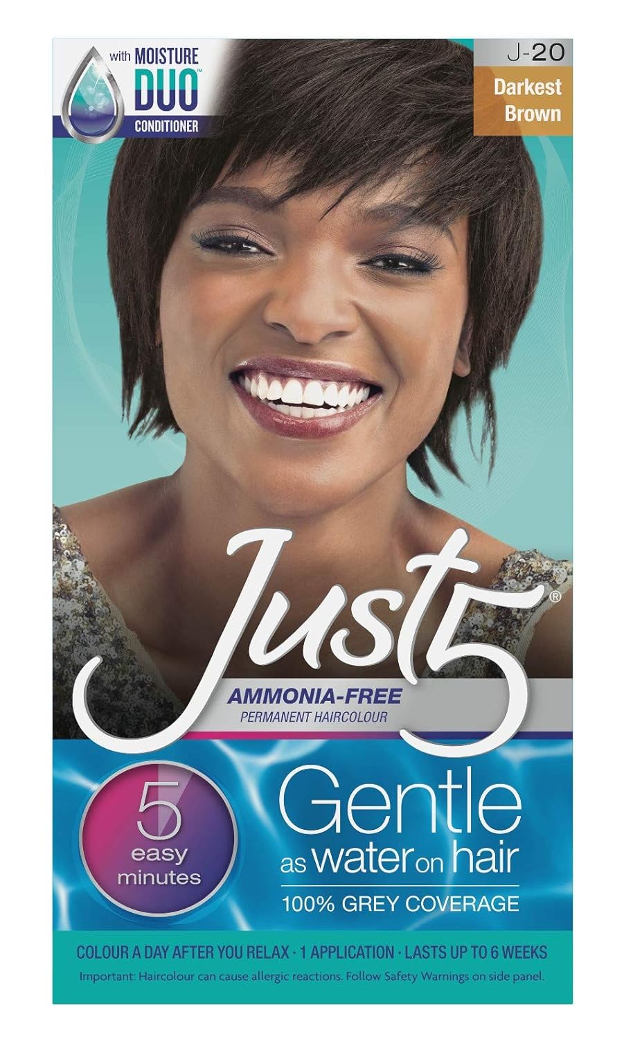 5 Minute Colorant By Just 5 Hair Color, Darkest Brown - 1 Ea image 0